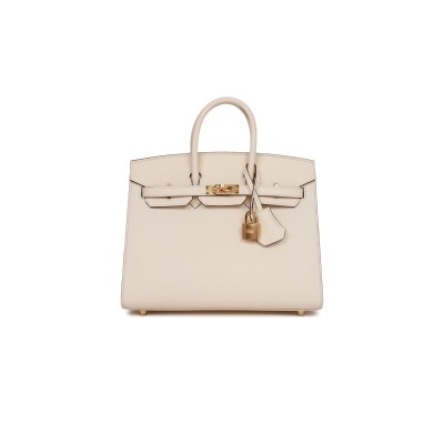 HERMES BIRKIN 25 SELLIER EPSOM GOLD HARDWARE (25*20*13cm)